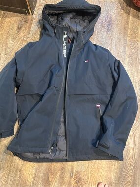 Tommy Hilfiger Navy Raincoat